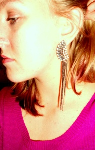 Sparkle fan earrings- Old Navy MOA!